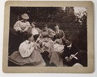Antique Photo on Board Lovely Young Men & Women Victorian Era Perhaps Graduation