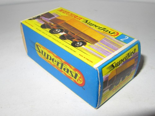 MATCHBOX SUPERFAST No.2 MERCEDES TRAILER 'TRANSCONTINENTAL' MIB MINT / BOXED - Picture 6 of 7