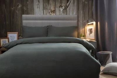 Belledorm 100% Brushed Cotton Flanelette Bed Linen Charcoal Grey 175gsm