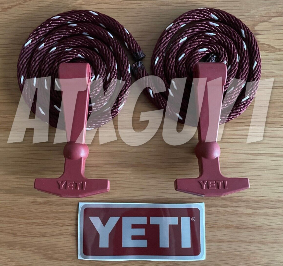YETI Latch Kit -Maroon Burgandy - for Tundra Cooler - Rope, Latches, &  Sticker