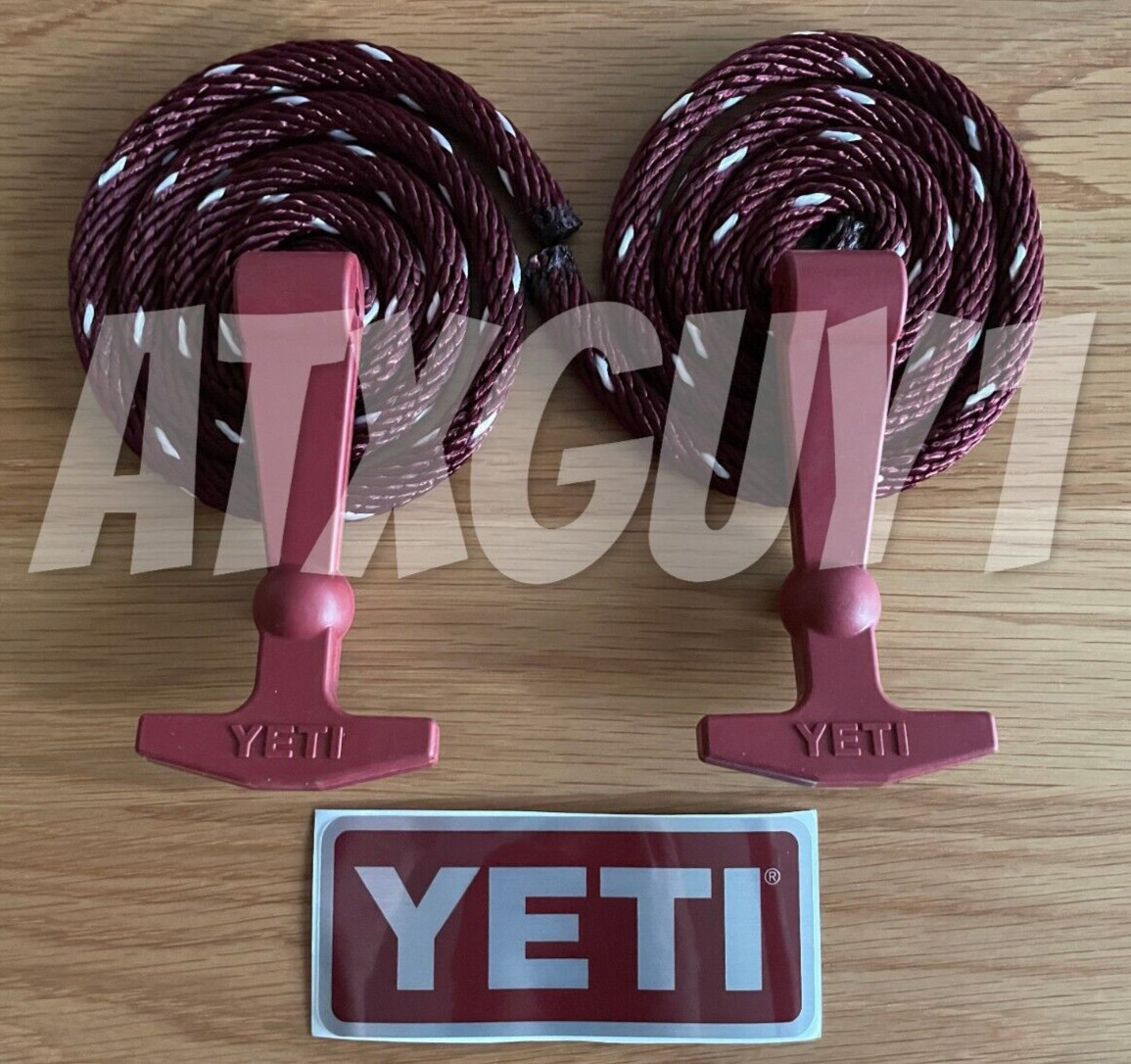 YETI Latch Kit -Maroon Burgandy - for Tundra Cooler - Rope, 