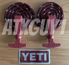 YETI Latch Kit -Maroon Burgandy - for Tundra Cooler - Rope, Latches, & Sticker