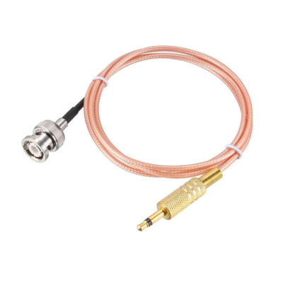 Koaxialkabel Strom Audio BNC Stecker auf 3,5mm(1/8'') Mono TS Stecker 50 Ohm 3Fuß