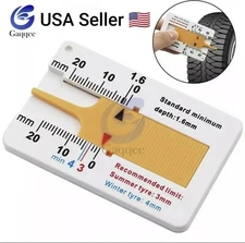 Depth Gauge Car Tyre Tire Tread Depth Gauge Meter Measurer Tool 0-20mm Auto Tyre