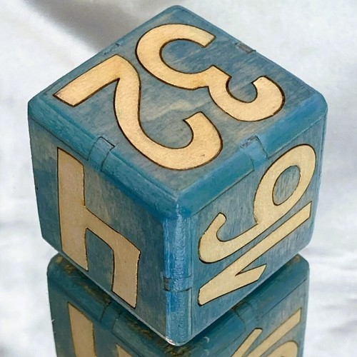 Libra - Inspired by the Zodiac - Backgammon Doubling Cube 36mm - Picture 9 of 9