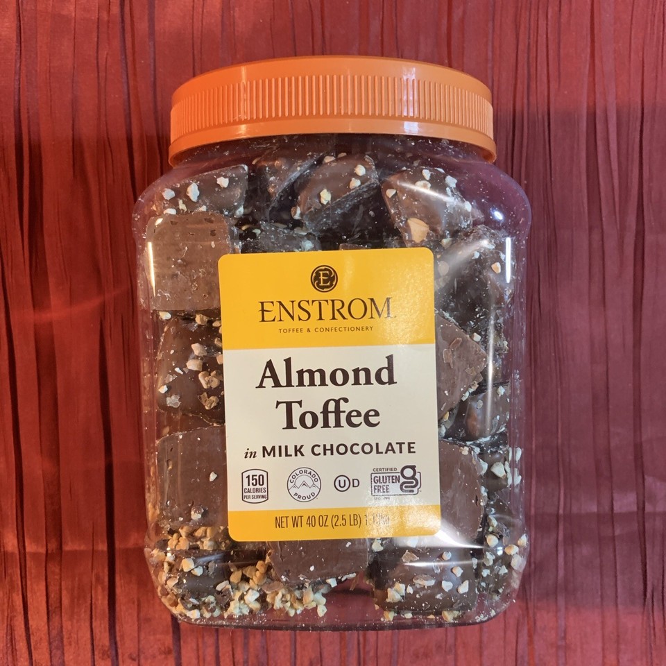 Enstrom Milk Chocolate Almond Toffee 40 oz 2.5 lb eBay