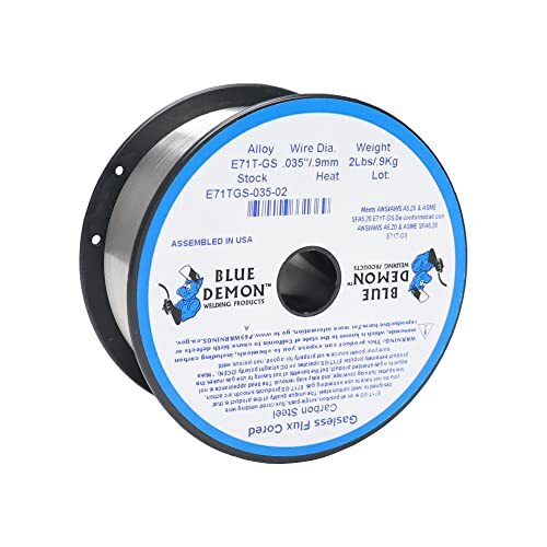 Stainless Steel Flux Core Cored Mig Welding Wire .035 Gasless Blue
