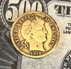 1912 S Barber Dime - "LIBERTY"  Visible/Worn - See Pictures - Combined Shipping