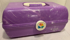 Caboodles Purple Marble Makeup Cosmetic Case w/Mirror  Tray Mint Condition
