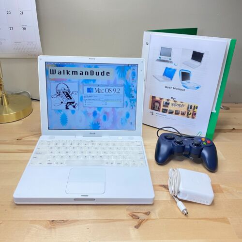 Apple iBook G3 - 900Mhz 128Gb Ssd 640Mb Ram | Os 9 - Os X - Win 98 iMac Vintage