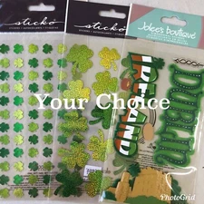 Jolee’s Boutique Ireland St Patricks Day Shamrock Stickers NEW