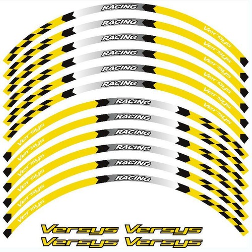 17" Rim Stripes Wheel Tape Sticker Decals For KAWASAKI Versys 650 1000 X300 - Picture 9 of 16