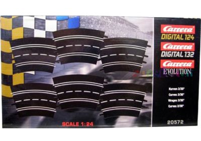 Carrera Digital 132, Evolution , 6 Stck. Kurve 2/30, 20572
