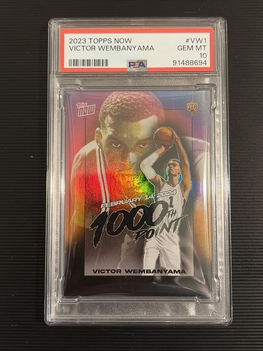 2023 Topps Now Victor Wembanyama 1000th Point PSA 10 Gem Mint 