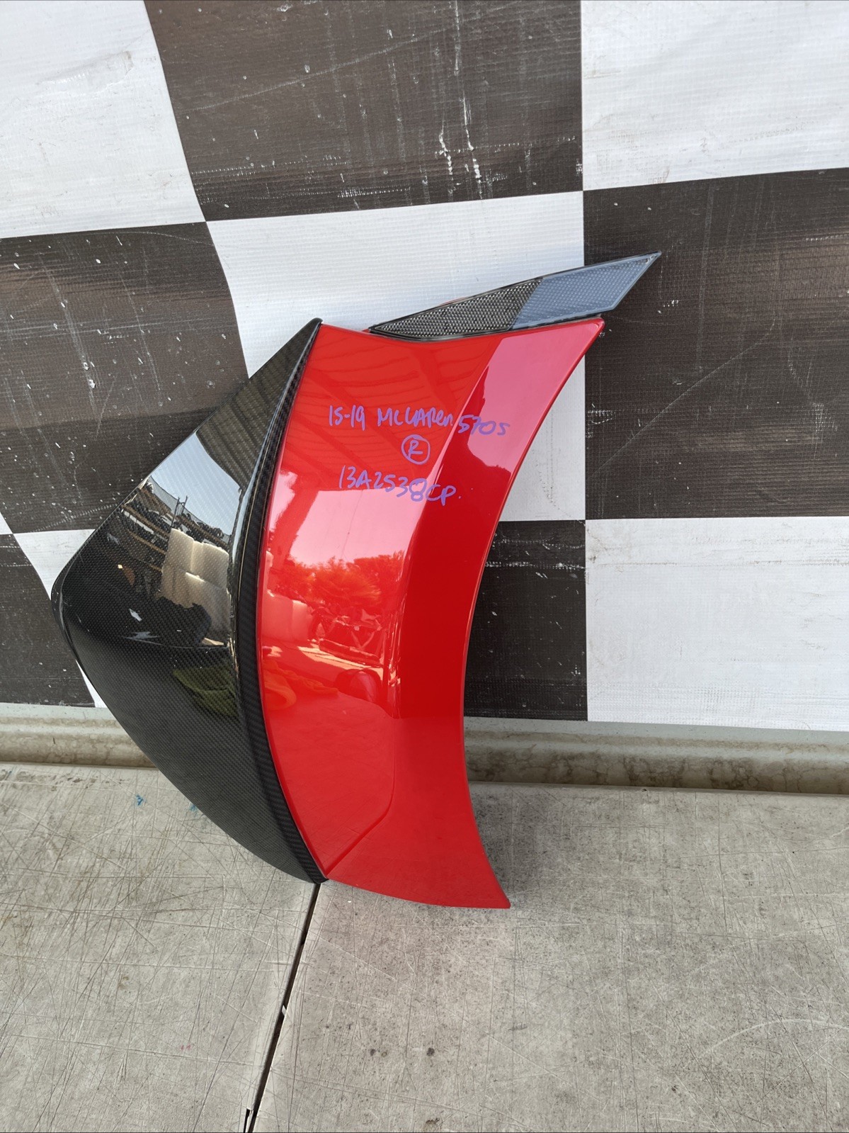 2015 16 17 18 2019 McLaren 570s Right Rear  Bumper End Cover Used Oem 13A2538CP