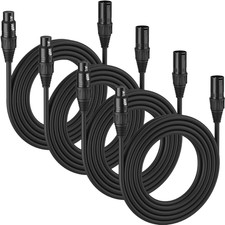 10 Ft Flexible DMX Cable 3 Pin Signal XLR Male to Female Cable Wire for Stage Li