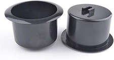 2 Pcs Black Plastic Recliner-Handles Replacement Cup Holder Insert for Sof
