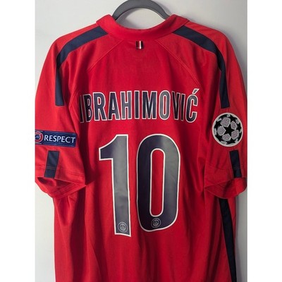 PSG 2014-15 Third Ibrahimovic Jersey XL UCL Fully Patched Nike