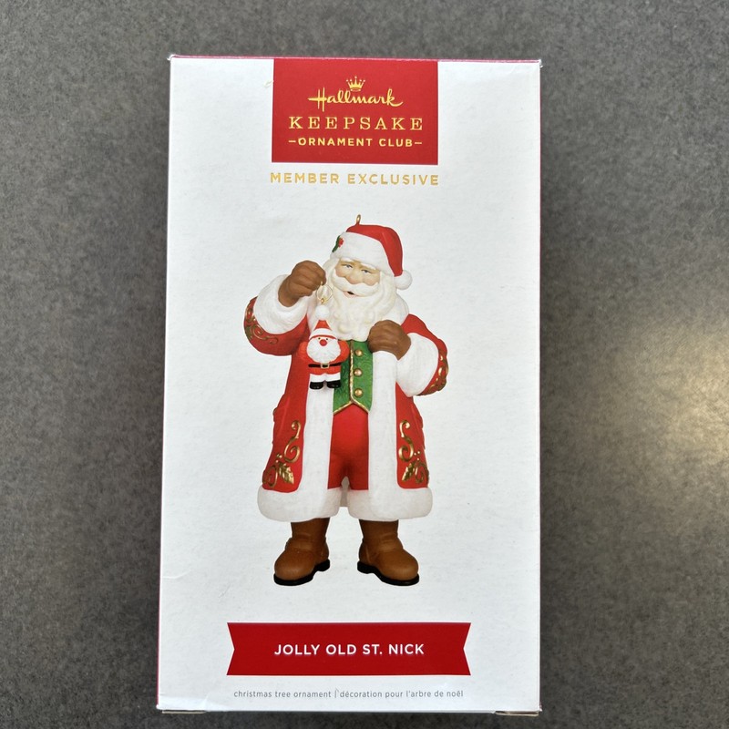 Hallmark Keepsake Ornament KOC Jolly Old St. Nick 50th Member Exclusive NRFB