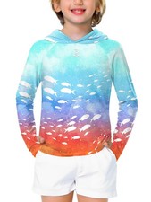 Kids UV Protection Hoodie Quick Dry Rash Guard Long Sleeve 78 Years
