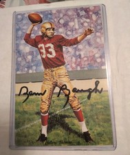 Sammy Baugh Signed Autographed Goal Line Art Card GLAC
