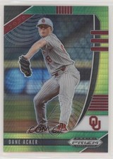 2020 Panini Prizm Draft Picks Green & Yellow Hyper Dane Acker #PDP127 00gy