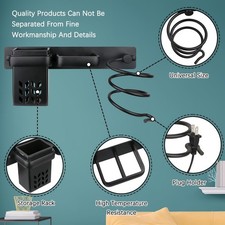 Hair Dryer Holder Wall Mounted, Blow Dryer Rack Holder, Bathroom Bedroom Hair St