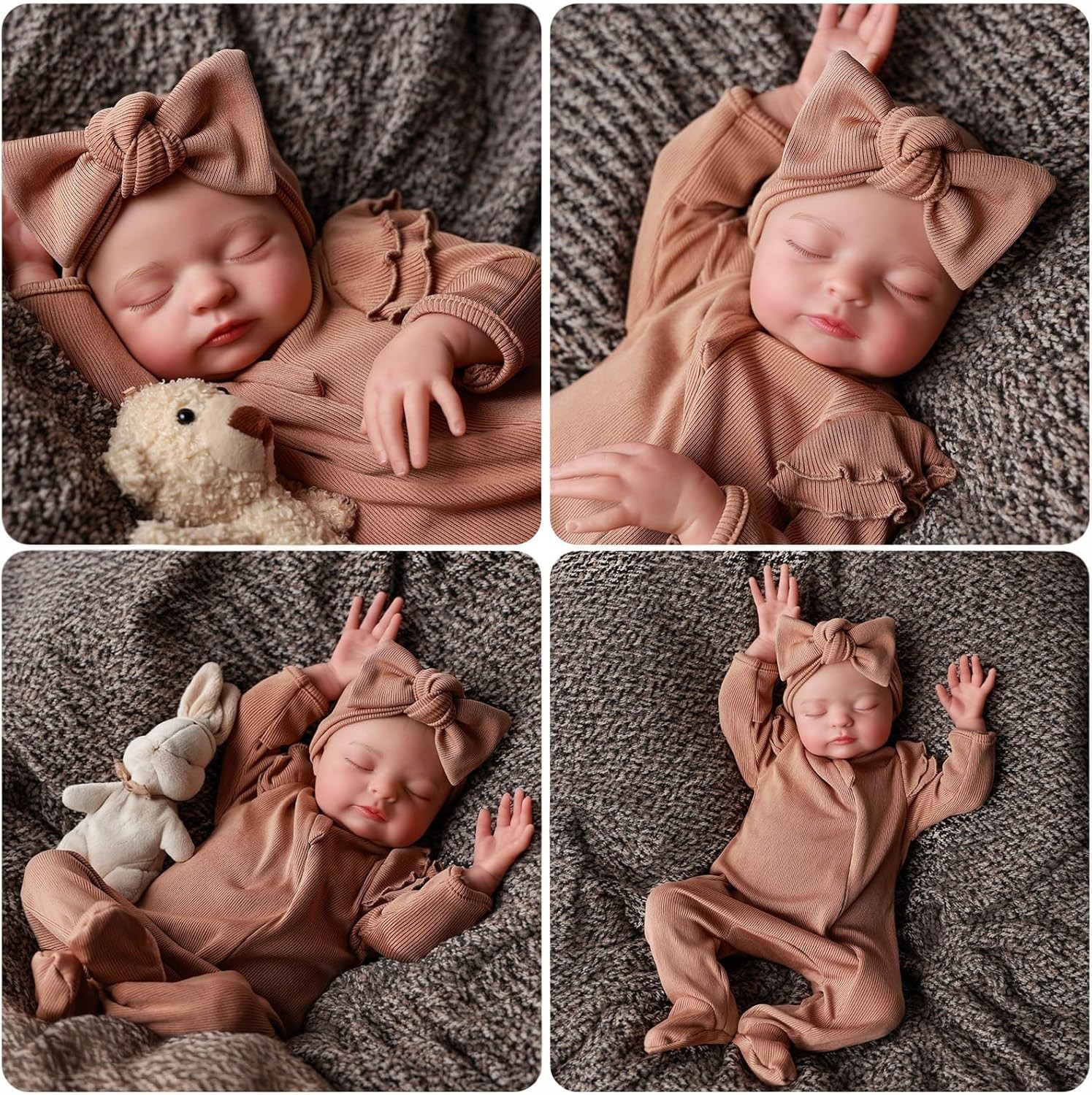JIZHI Lifelike Reborn Baby Dolls - 18 Inch Realistic-Newborn Girl...