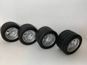 4 x 22969c06 Lego Wheel 62mm D. x 46mm Michelin Tyre for 8461 Williams F1