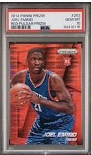 2014-15 Panini Prizm Red Pulsar   Joel Embiid PSA 10 Gem Mint POP 5!!!  /25🔥🔥