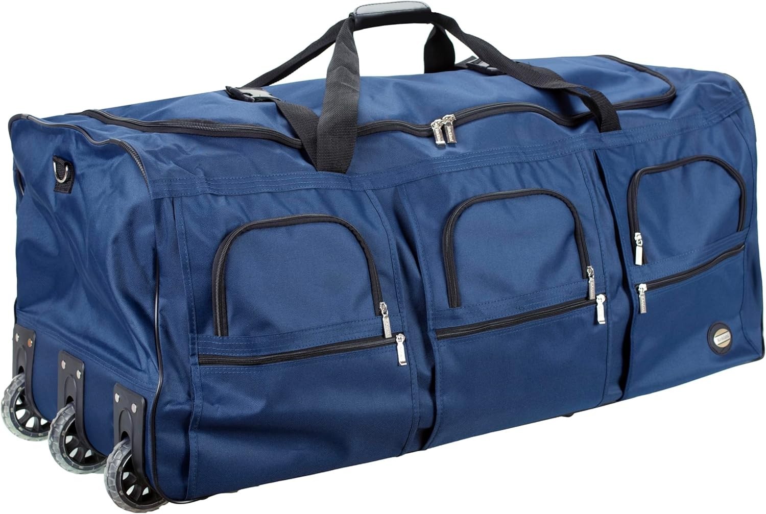 Rockland Rolling Duffel Bag 40 Inch Wheels Zipper Large Pock