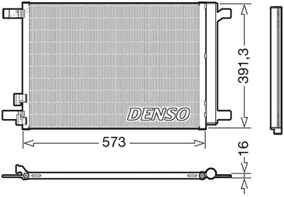 Kühler Klimaanlagen   Kondensator R 134a DCN32066 DENSO für AUDI SEAT VW