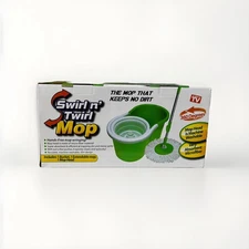 Spin Mop And Bucket With Wringer Set, 360 Swirl N Twirl Mop