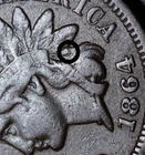1864L INDIAN HEAD CENT - FINE/VF