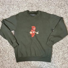 Travis Scott Astroworld Wish You Were Here Tour Sweatshirt S Green Red Bear