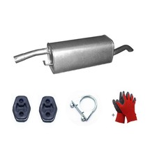 Endschalldämpfer + Montagesatz Auspuff für Ford Fusion 1.6 -16V  Kombi JU