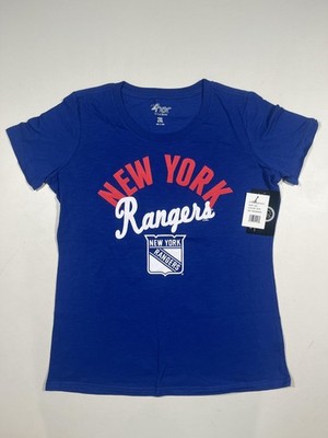 New New York Rangers Shirt Womens 2XL Blue NHL Hockey G-III 4Her Graphic Tee
