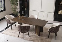 Essgruppe Essecke Esszimmer Esstisch StüHle Set 7Tlg Braun Holz Gruppe