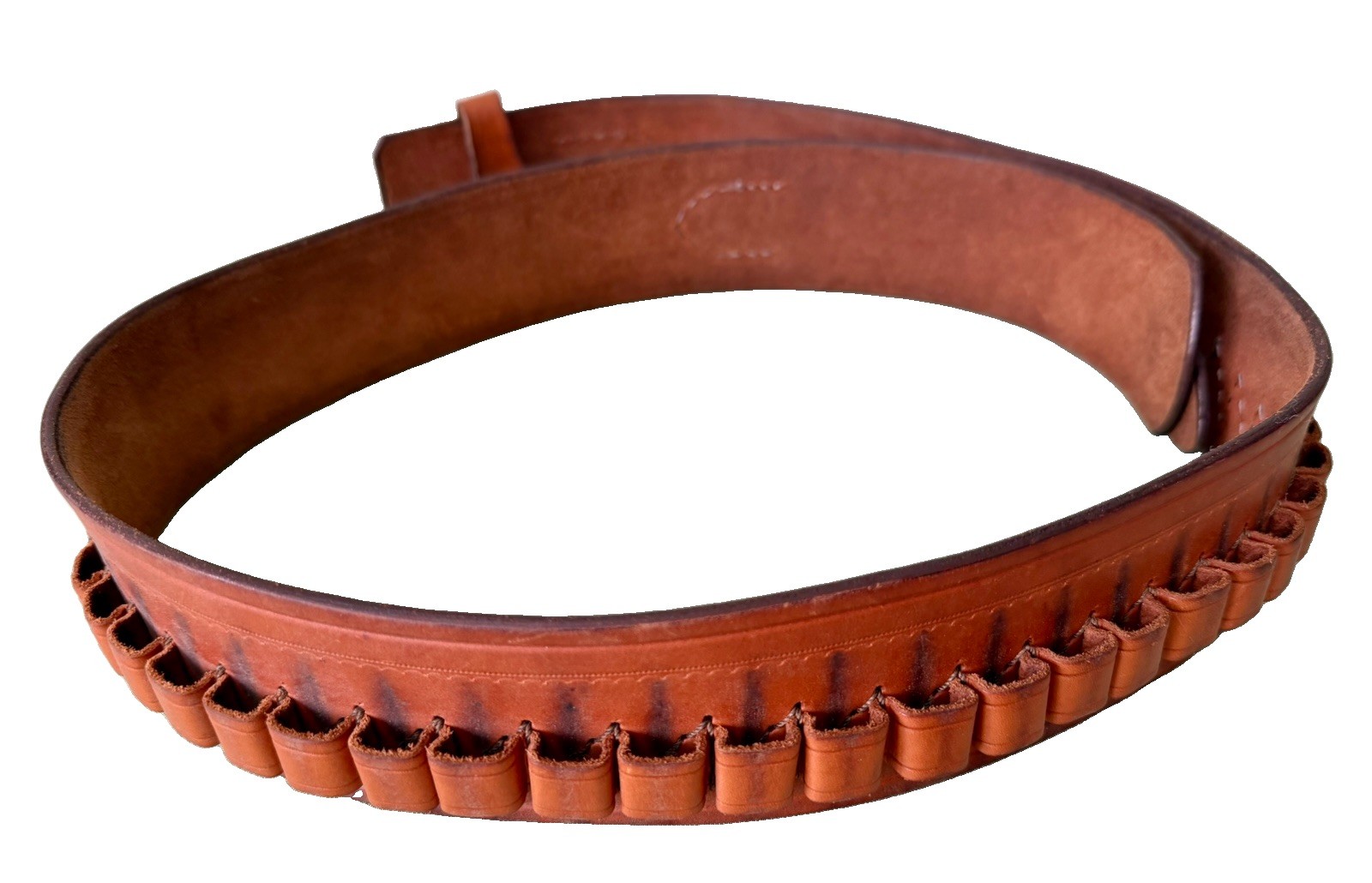 San Pedro Tombstone Saddlery Size 50 Western-Style Brown 24 Cartridge Belt