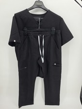 Figs Scrubs Set Technical Collection Women  s Medium Black Top  Pants