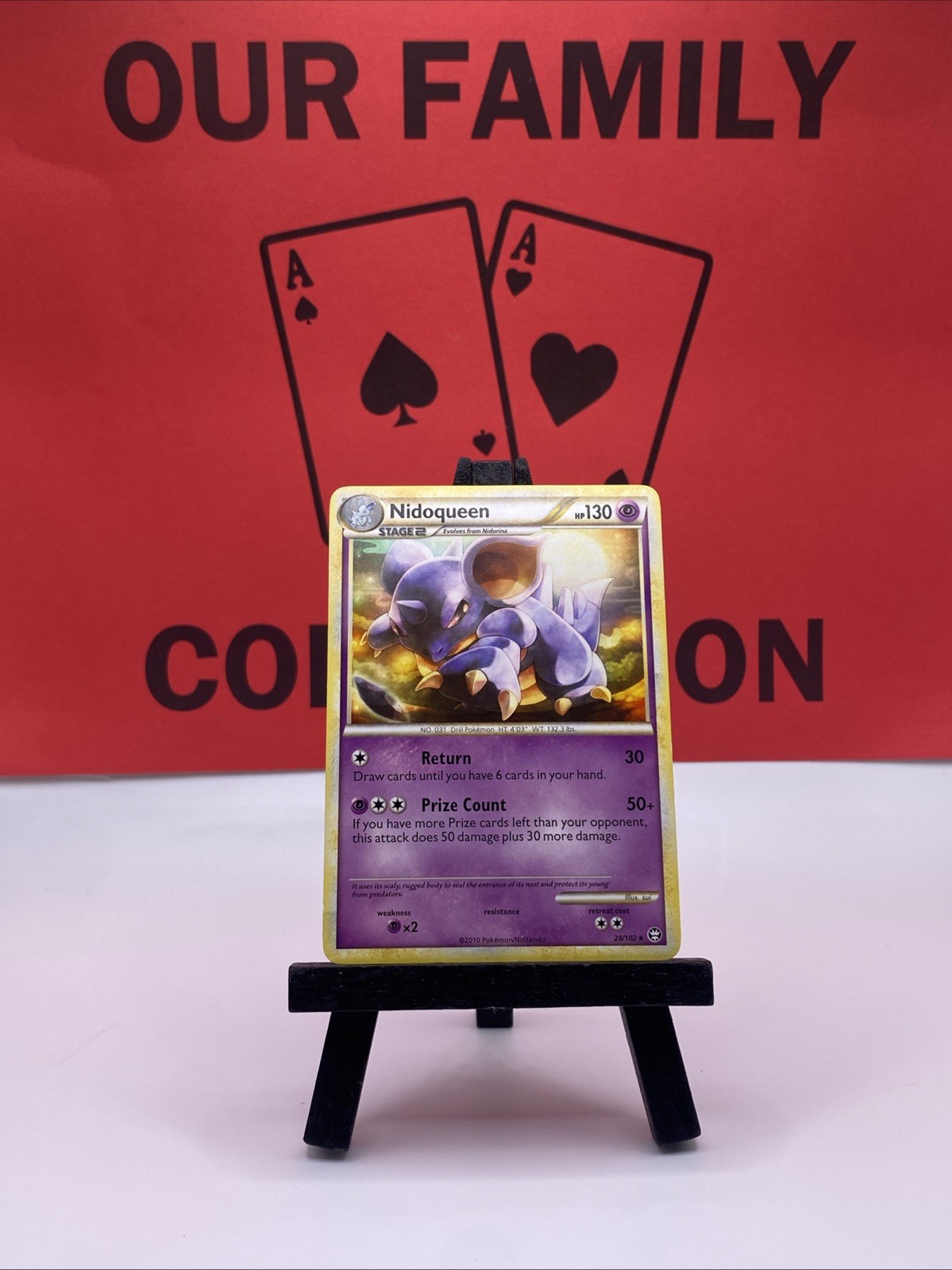 Nidoqueen 28/102 Triumphant Rare Regular Pokemon TCG 2010 LP