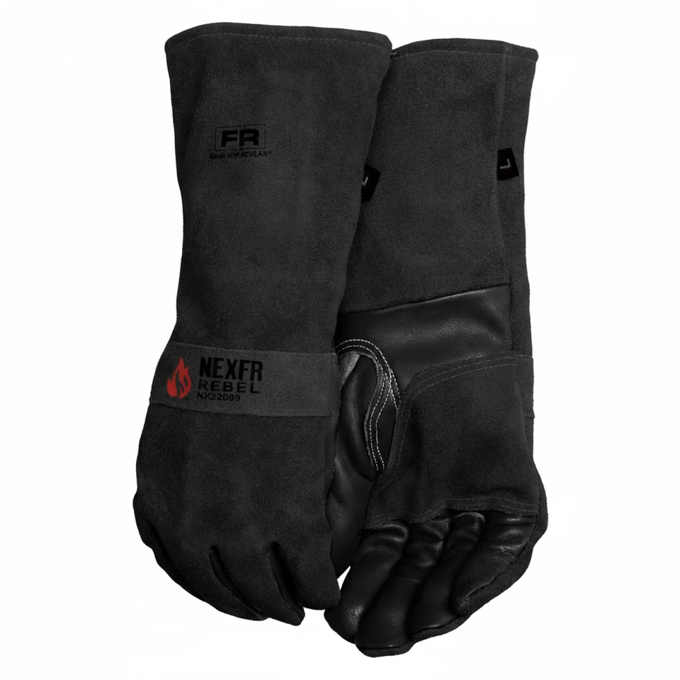 NEXFR FR Stick Welding Gloves for Men & Women | 932℉ | 15 Inches - Medium - Image 2 of 2