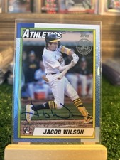 2025 Topps Series 1 - Jacob Wilson Athletics RC T90-29 ON CARD ROOKIE AUTO