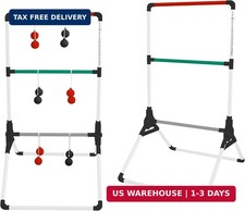 MD Sports Ladder Toss Game Set, Portable Foldable PVC with Weighted Base, Built-