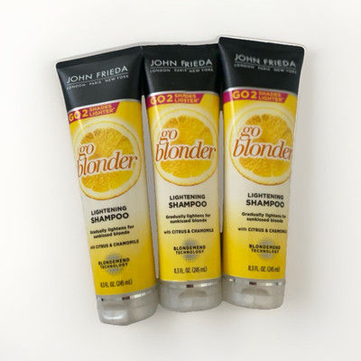John Frieda Go Blonder Lightening Shampoo Blonde Hair Citrus Chamomile 8.3 fl oz