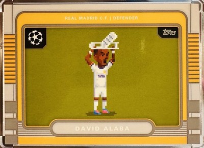2025-26 Topps UEFA Club Competitions #8B-1 David Alaba Real Madrid 8 Bit Shots
