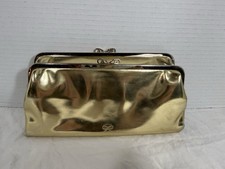 Anya Hindmarch London Gold Clutch Purse