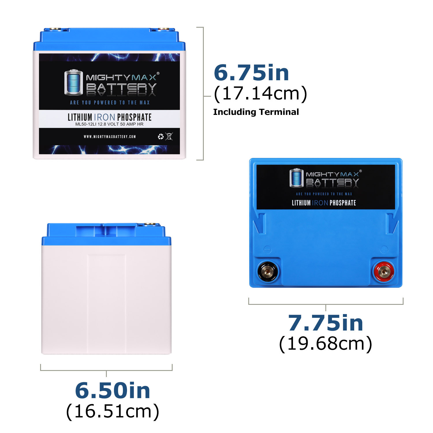 Mighty Max 12V, 50Ah, Lithium, Replaces Shoprider Streamer 888WSB - 2 Pack