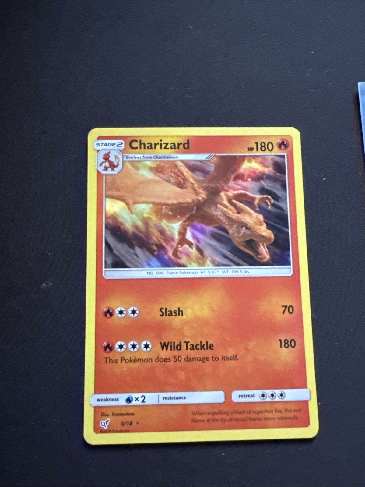 Pokémon Charizard 5/18 Holo Detective Pikachu Rare Card LP