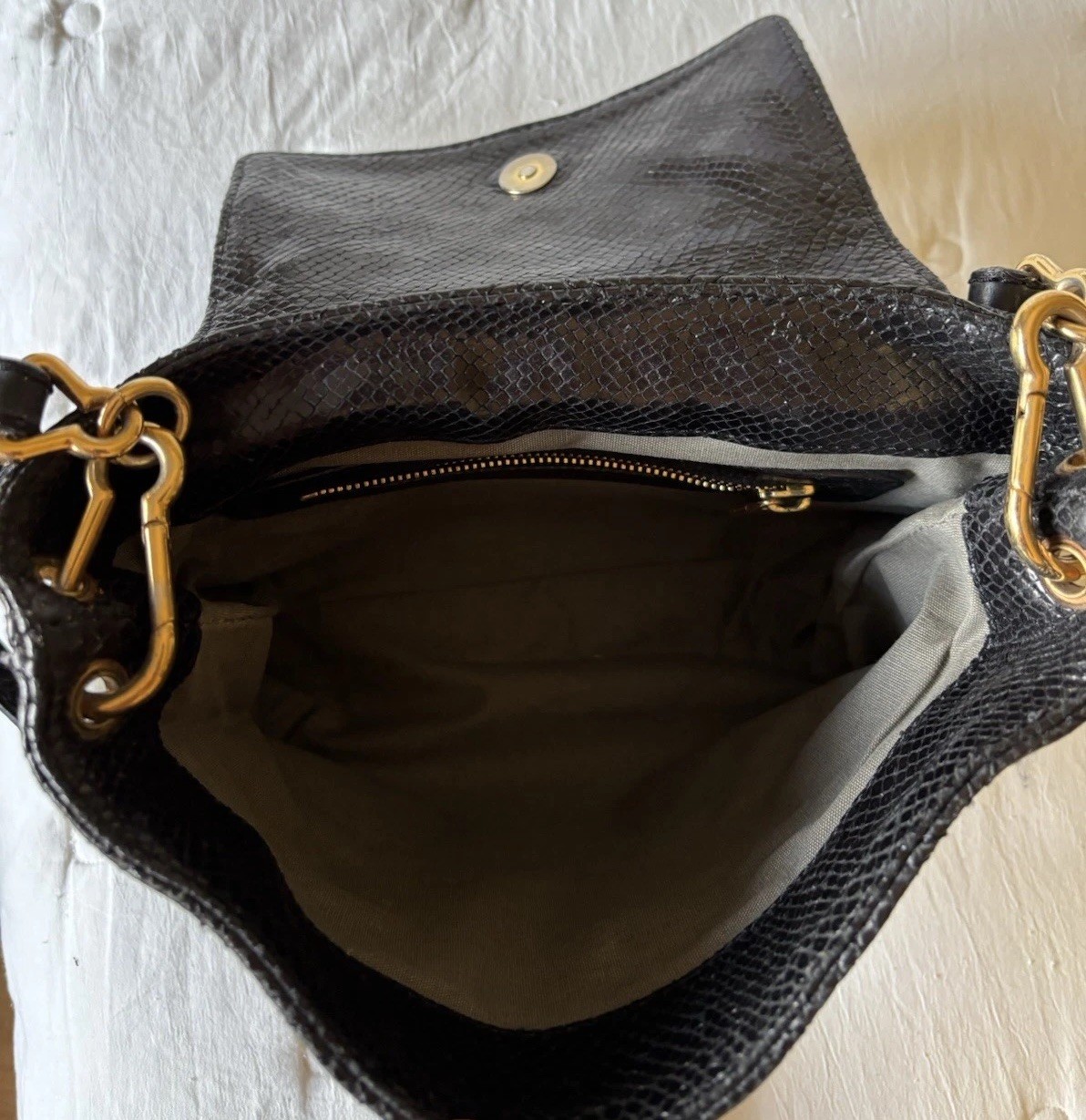 MARC JACOBS SPRING 2010 PYTHON SKIN EMBOSSED LEAT… - image 6